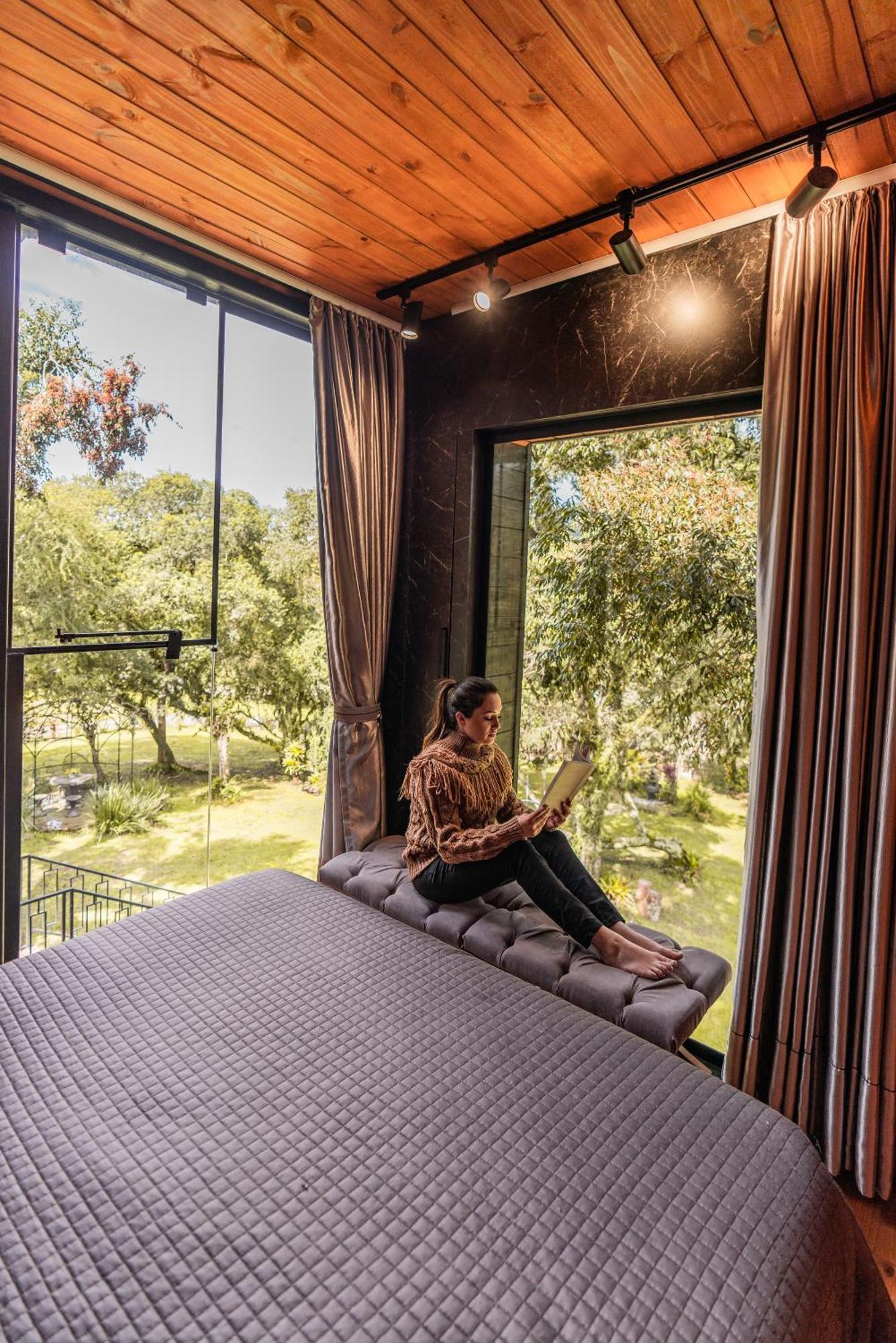Cabana Horses La Contemporanea Proximo A Cidade E Vista Ponto Turistico Pedra Morro Do Campestre Urubici Eksteriør billede